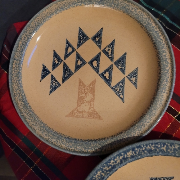 COPY - Pfaltzgraff America Folk Art Tree Dinner Plates -4 - Picture 5 of 7